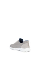 Geox Men's Gray Nebula Lace-Up Fabric Sneaker | Derimod Geox Men's Gray Nebula Lace-Up Fabric Sneaker | Derimod