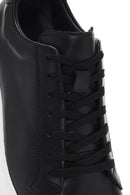 Men's Black Lace-up Leather Sneaker | Derimod Men's Black Lace-up Leather Sneaker | Derimod