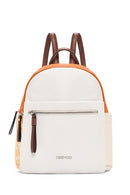 Woman Beige Leopard Print Backpack | Derimod Woman Beige Leopard Print Backpack | Derimod