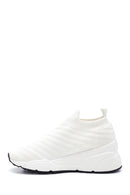 Women's White Thick Soled Sneaker | Derimod Women's White Thick Soled Sneaker | Derimod