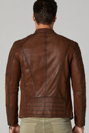Dali Men's Leather Jacket | Derimod Dali Men's Leather Jacket | Derimod