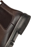Men's Brown Leather Chelsea Boot | Derimod Men's Brown Leather Chelsea Boot | Derimod