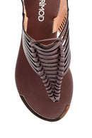 Women's Knitted Detailed Sandals | Derimod Women's Knitted Detailed Sandals | Derimod