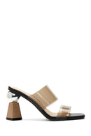 Women's Transparent Heeled Slippers | Derimod Women's Transparent Heeled Slippers | Derimod