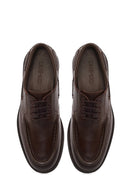 Male Brown Lace-up Thick-Soled Leather Casual Shoes | Derimod Male Brown Lace-up Thick-Soled Leather Casual Shoes | Derimod
