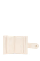 Woman Cream Quilted Card Holder | Derimod Woman Cream Quilted Card Holder | Derimod