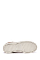 Women's Beige Suede Leather Sneaker | Derimod Women's Beige Suede Leather Sneaker | Derimod