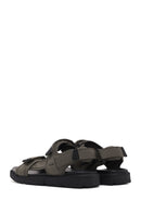 Geox Men's Green Xand 2s Fabric Sandals | Derimod Geox Men's Green Xand 2s Fabric Sandals | Derimod