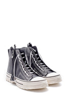 Women's Leather Zipper Detailed Lace Up Boots | Derimod Women's Leather Zipper Detailed Lace Up Boots | Derimod