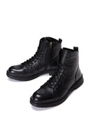 Men's Black Leather Classic Boots | Derimod Men's Black Leather Classic Boots | Derimod