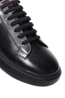 Erkek Siyah Deri Kalın Tabanlı Sneaker | Derimod Erkek Siyah Deri Kalın Tabanlı Sneaker | Derimod