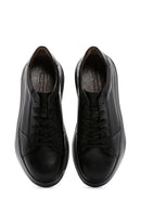 Erkek Siyah Deri Sneaker | Derimod Erkek Siyah Deri Sneaker | Derimod