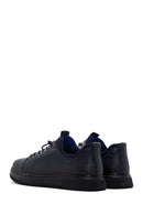 Erkek Lacivert Bağcıklı Deri Sneaker | Derimod Erkek Lacivert Bağcıklı Deri Sneaker | Derimod