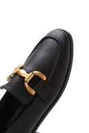 Kadın Siyah Deri Tokalı Loafer | Derimod Kadın Siyah Deri Tokalı Loafer | Derimod
