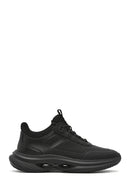 Erkek Siyah Kalın Tabanlı Bağcıklı Kumaş Sneaker | Derimod Erkek Siyah Kalın Tabanlı Bağcıklı Kumaş Sneaker | Derimod