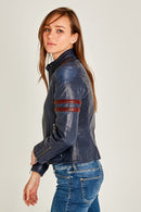 Stop Women's Leather Jacket | Derimod Stop Women's Leather Jacket | Derimod