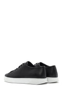 Men's Black Lace-up Leather Sneaker | Derimod Men's Black Lace-up Leather Sneaker | Derimod