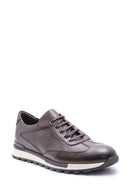 Men's Crocodile Detailed Leather Sneaker | Derimod Men's Crocodile Detailed Leather Sneaker | Derimod