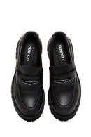 Women's Black Leather Loafer | Derimod Women's Black Leather Loafer | Derimod
