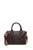 Woman Brown Long-Strap Mini Shoulder Bag | Derimod Woman Brown Long-Strap Mini Shoulder Bag | Derimod