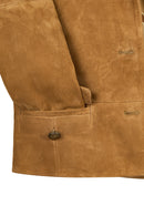Almira Woman Camel Short Suede Leather Jacket | Derimod Almira Woman Camel Short Suede Leather Jacket | Derimod