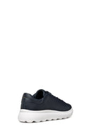 Geox Erkek Lacivert Spherica Bağcıklı Deri Sneaker | Derimod Geox Erkek Lacivert Spherica Bağcıklı Deri Sneaker | Derimod