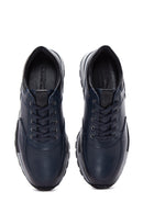Erkek Lacivert Deri Sneaker | Derimod Erkek Lacivert Deri Sneaker | Derimod