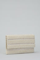 Beige Women's Portfolio with Pearl Detail | Derimod Beige Women's Portfolio with Pearl Detail | Derimod