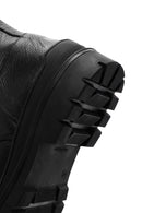 Men's Black Zippered Casual Leather Boots | Derimod Men's Black Zippered Casual Leather Boots | Derimod