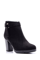 Women's Suede Heeled Boots | Derimod Women's Suede Heeled Boots | Derimod