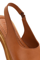 Women's Tan Leather Sandals | Derimod Women's Tan Leather Sandals | Derimod