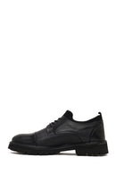 Men's Black Lace-Up Thick-Soled Leather Casual Shoe | Derimod Men's Black Lace-Up Thick-Soled Leather Casual Shoe | Derimod