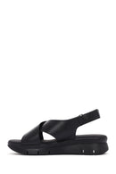 Kadın Siyah Bantlı Comfort Sandalet | Derimod Kadın Siyah Bantlı Comfort Sandalet | Derimod