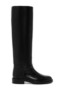 Women's Black Zippered Leather Boots | Derimod Women's Black Zippered Leather Boots | Derimod