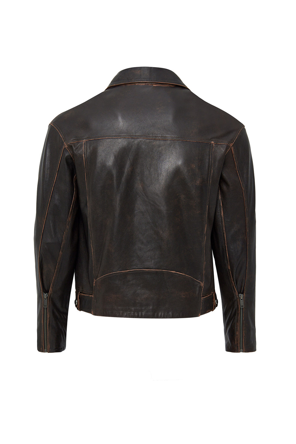 Lugano Kadın Kahverengi Vintage Biker Deri Ceket