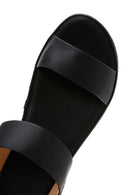 Women's Black Thick Sole Comfort Sandals | Derimod Women's Black Thick Sole Comfort Sandals | Derimod