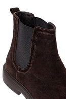 Male Brown Suede Chelsea Boots | Derimod Male Brown Suede Chelsea Boots | Derimod