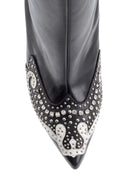 Women's Stone and Stud Detailed Leather Boots | Derimod Women's Stone and Stud Detailed Leather Boots | Derimod