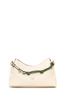 Woman Cream Charm Shoulder Bag | Derimod Woman Cream Charm Shoulder Bag | Derimod
