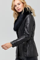 Sanremo Women's Leather Jacket | Derimod Sanremo Women's Leather Jacket | Derimod