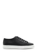 Men's Black Lace-up Leather Sneaker | Derimod Men's Black Lace-up Leather Sneaker | Derimod