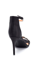 Women's Heeled Stone Detailed Sandals | Derimod Women's Heeled Stone Detailed Sandals | Derimod