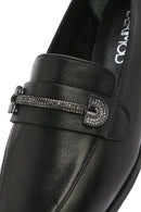 Kadın Siyah Tokalı Deri Maskülen Loafer | Derimod Kadın Siyah Tokalı Deri Maskülen Loafer | Derimod