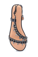 Women's Casual Stone Detailed Sandals | Derimod Women's Casual Stone Detailed Sandals | Derimod