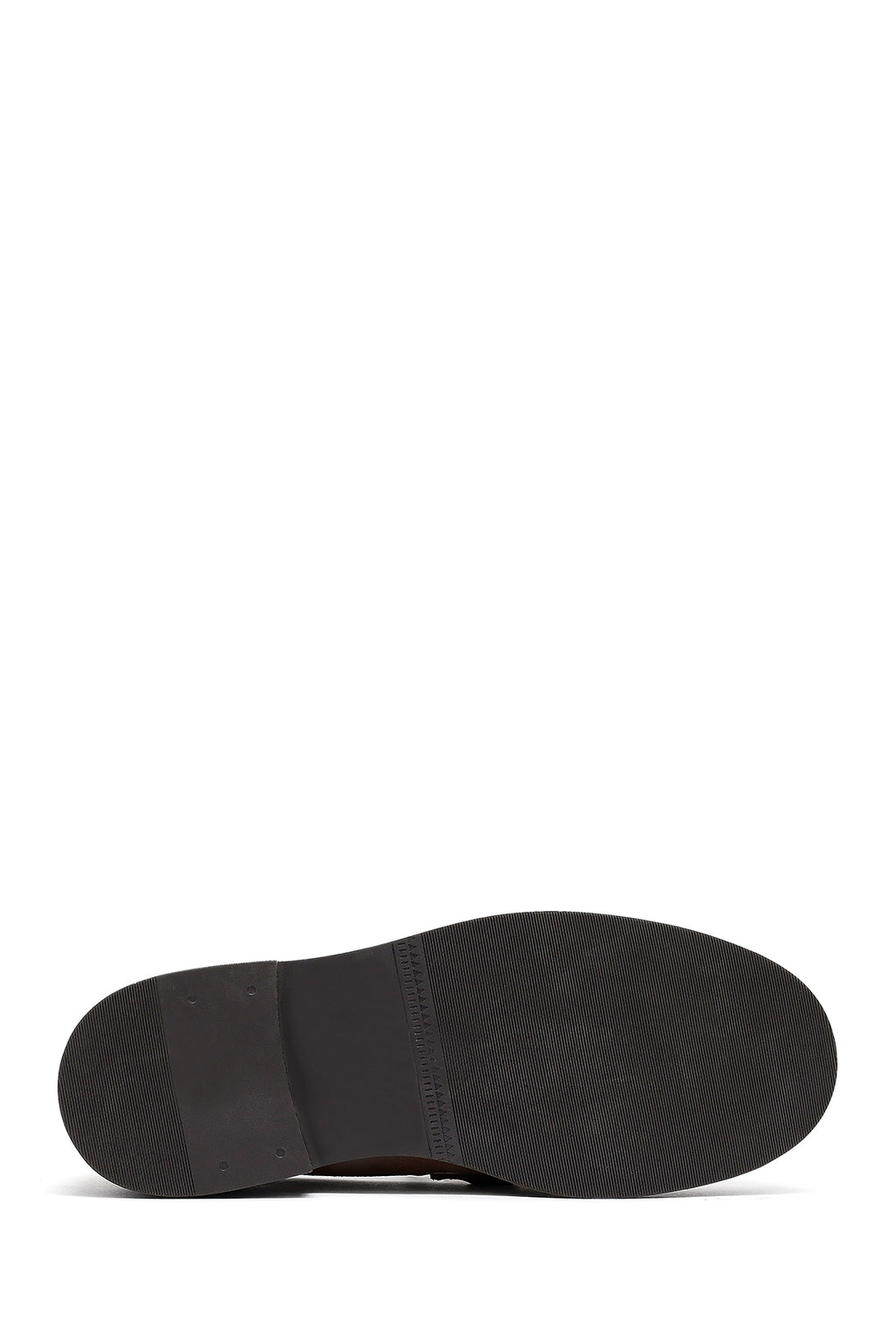 Kadın Taba Tokalı Süet Deri Maskülen Loafer