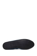 Kadın Mavi Kumaş Loafer | Derimod Kadın Mavi Kumaş Loafer | Derimod