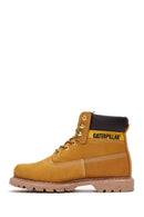 Caterpillar Men's Mustard Colorado Nubuck Leather Boots | Derimod Caterpillar Men's Mustard Colorado Nubuck Leather Boots | Derimod