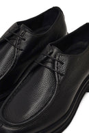 Male Black Lace-Up Thick-Soled Leather Casual Shoes | Derimod Male Black Lace-Up Thick-Soled Leather Casual Shoes | Derimod
