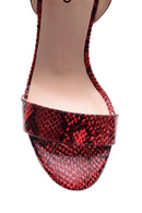 Women's Snakeskin Patterned Heeled Shoes | Derimod Women's Snakeskin Patterned Heeled Shoes | Derimod