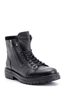 Men's Zippered Leather Boots | Derimod Men's Zippered Leather Boots | Derimod